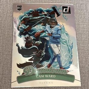 2025 Panini Donruss Cam Ward Oversized Downtown Rookie Titans - Picture 1 of 2