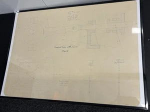 1888 Bethlehem Steel Drafting Drawing By Archibald Johnston Lehigh University PA - Picture 1 of 3