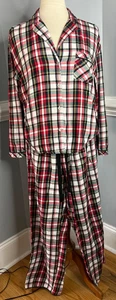 Victoria Secret, kleines, mehrfarbiges Weihnachts-Pyjama-Set Knopfleiste, Hose - Bild 1 von 11