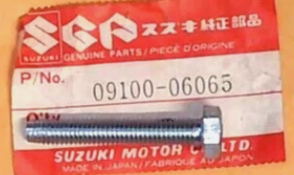 Perno ajustador de cadena OEM Suzuki TS125 TS185 TC125 CANTIDAD: 2 09100-06065 Foto 1 de 1