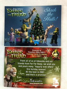 CHEAP PROMO CARD: SHREK THE THIRD (Inkworks 2006) #H2006 ANNUAL HOLIDAY CARD