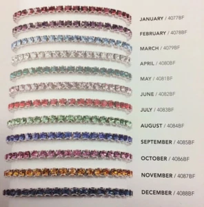 Touchstone Crystal by Swarovski Birthday Stretch Bracelet. October Birthday! - Picture 1 of 2