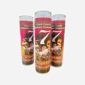 3x Set, 7 ESPIRITUS DOMINADORES Veladora, 7 Dominating Spirits Fixed Candles. - Picture 1 of 2