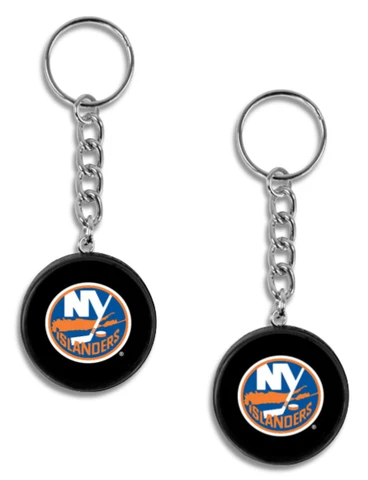 New York Islanders Mini Hockey Puck Team Logo Keychains (2-Pack) Cover