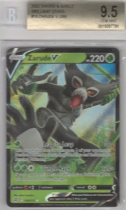 BGS 9.5 Pokémon Zarude V Sword & Shield: Brilliant Stars 016/172 Holo Ultra Rare - Picture 1 of 2