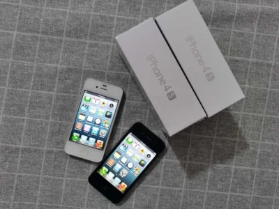 Apple iPhone 4 4S 8/16/32/64GB iOS 6/7/9 Unlocked 3G Smartphone in BOX A++ - Image 1 of 4