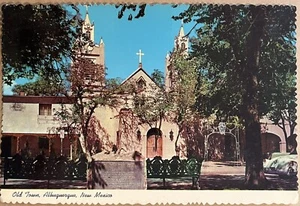 Postal Iglesia San Felipe Albuquerque Nuevo México c1960 - Imagen 1 de 9