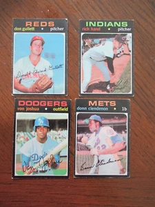 1971 Topps  Reproduced Signature Baseball Trading Card Set ( 4 cards) - Picture 1 of 6