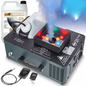 S1800 Vertical Smoke Machine DJ Fog Blast Geyser Effect Timer Remote DMX 1800W