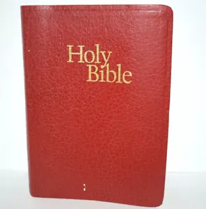 National Publishing Co Bibbia KJV 1975 Lettera Rossa Edizione Studio Ecopelle - Foto 1 di 12