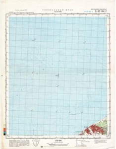 Mapa topográfico militar soviético ruso - LISELEJE (Dinamarca), 1:50 000, edición 1980 - Imagen 1 de 7