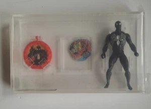 Vintage 1984 Mattel LOOSE Fig, Marvel SECRET WARS *TUTA NERA* SPIDER-MAN AFA 80 - Foto 1 di 3