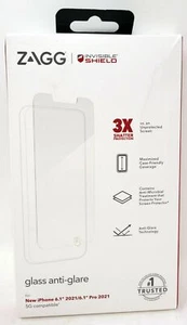 Zagg Screen Protector for Apple iPhone 13 / iPhone 13 Pro, Anti-Glare Glass, NEW - Picture 1 of 2