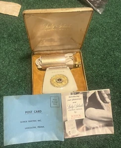 Lady Shick Crown Jewel Electric Shaver Razor Model 110 Vintage 50s Case - Picture 1 of 13