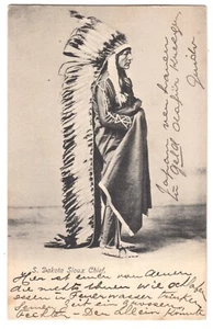 USA South Dakota Indianer Sioux Häuptling Native American Indian Chief 1905 - Picture 1 of 2
