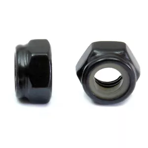 Steel Nylon Insert Hex Lock Nut #2-56 - 3/8-16 (4-40 6-32 #8 10-32 10-24 1/4-20 - Picture 1 of 12