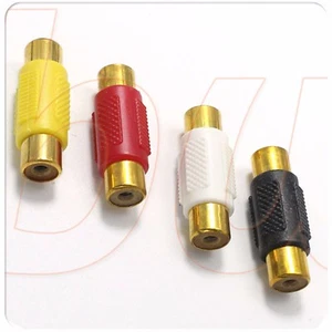 Conectores adaptadores RCA hembra a RCA hembra para AUDIO VIDEO e varios colores - Imagen 1 de 9