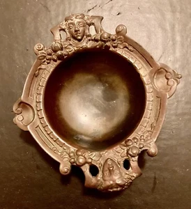 Antique Jennings Bros Ash Tray Bowl Metal Bronze Color Small - Picture 1 of 14
