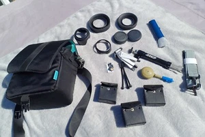 NEEWER 58mm, 55mm, filter camera lenses + Sandtrom bag + accessories JOB LOT - Picture 1 of 14