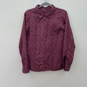 Prana Ditsy Floral Salinda Organic Cotton Button Up Shirt W2SALI316 Women Medium - Bild 1 von 7