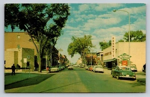 Stevens Point WI JC Penney Main Street Downtown 1950s Vintage Postcard Old Cars - Picture 1 of 2