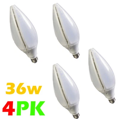 4 Pk 36w LED Bulb Light E26 A19 E27 3200 lumen for Garage Basement Shop Ceiling - Image 1 of 4