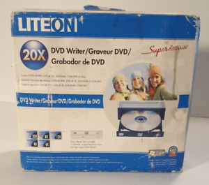 LITEON DH-20A4P08C Super ALLWrite DVD Writer 20x PC CD/CD-R/DVDRW + Accessories.