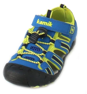 NEW in Box Youth KAMIK Sneakers #J HK4594 BLE Size 5 US CRAB Blue & Lemon - Picture 1 of 10