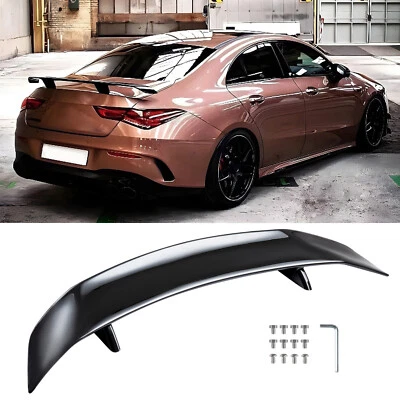 For Mercedes-Benz AMG GT C190 47" Rear Trunk Spoiler Racing GT Wing Gloss Black Foto 1 de 4