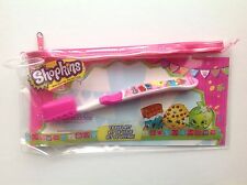 Shopkins Soft Rounded Bristle Kid Child Toothbrush Travel Cap Pouch Kit NEW