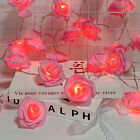 LED Fairy String Lights Flower Rose Indoor Romantic Wedding Party Garland Decor