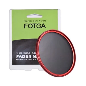FOTGA 77mm Slim Fader Variable Filter Neutral Density ND2 to ND400 Red Y9W7 - Picture 1 of 8