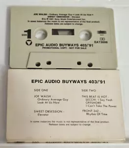 EPIC AUDIO BUYWAYS 403/'91 - VARIOUS ARTISTS (Cassette, 1991, Epic) PROMO - Picture 1 of 2