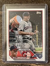 Gold Mirror Image SSP 2023 Topps Series 2 Will Brennan Rookie Card! Cleveland
