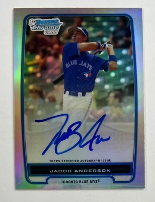 2012 Bowman Chrome #BCP83 Jacob Anderson 1st Bowman Auto 243/500 AR54 - Image 1 of 2
