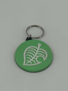Animal Crossing Leaf Logo Keychain Nintendo Accessory - Picture 1 of 3