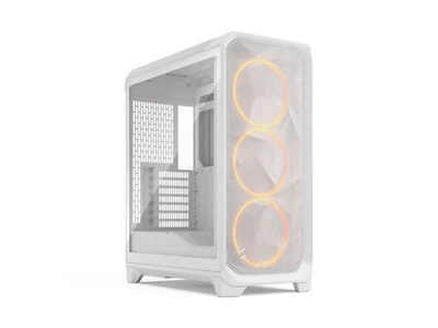 Fractal Design Meshify 3 RGB ATX mATX Mid Tower PC Case - White Chassis with - Image 1 of 4