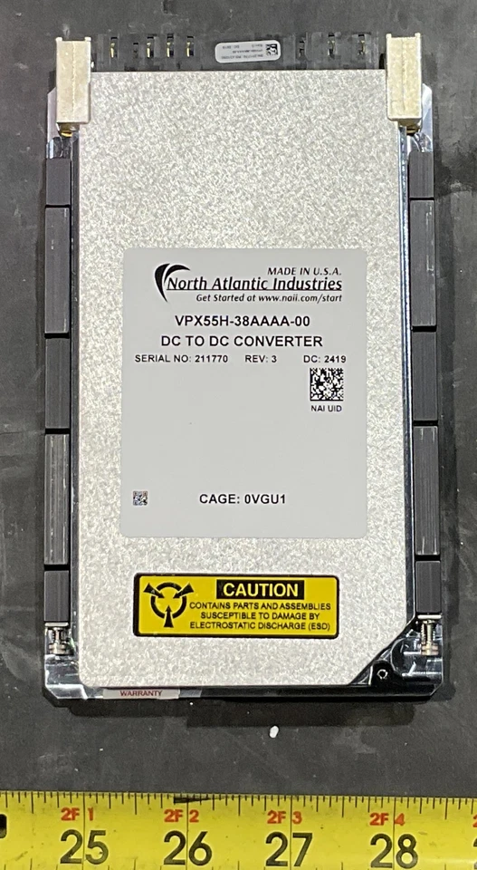 CONVERTIDOR DE 50 VATIOS DC/DC MÓVIL TERRESTRE VPX55H-38AAAA-00 Foto 1 de 1