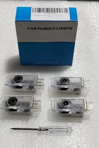 4 x LED Türscheinwerfer LOGO AUTO Licht Audi S4 S6 R8 S5 A4 A5 A6 Q - Bild 1 von 9