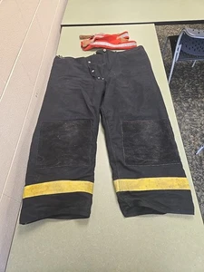 Vintage Firefighter Turnout Bunker Pants by Janesville Size 50 R - Made 1991 - Picture 1 of 16
