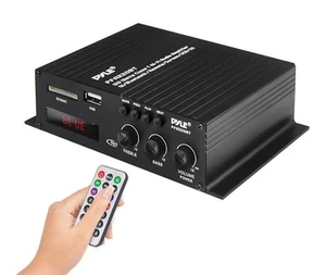 Pyle 120W Bluetooth Power Audio Amplifier Dual Channel LCD DIGITAL DISPLAY - Picture 1 of 4