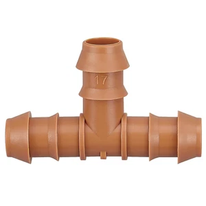 24 Pieces Drip Irrigation Barbed Tee Fittings for 1/2” Tubing (0.600”ID) - Drip - Picture 1 of 7