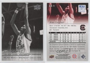 2014 Upper Deck NCAA March Madness Collection Sepia Alex English Short Print HOF