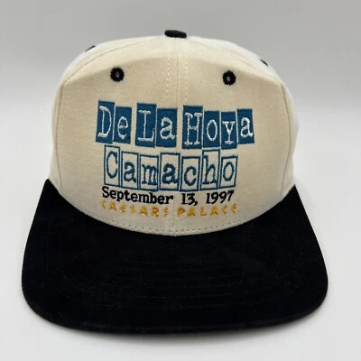 De Colección 1997 De La Hoya v Camacho SnapBack Sombrero Boxeo Caesars Palace Vegas Hecho en EE. UU. Foto 1 de 4