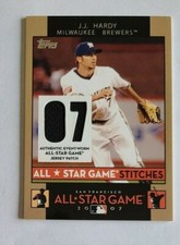 2007 Topps All-Star J.J. Hardy Milwaukee Brewers - Jersey