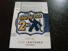 2007-08 O-Pee-Chee Premier Stitchings Kari Lentonen Patch Card (B23) Thrashers