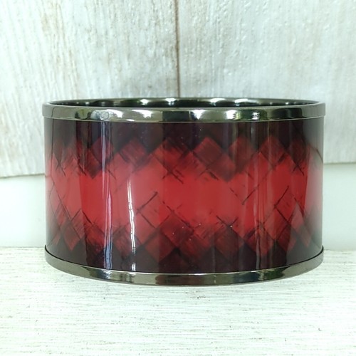 Bracciale Bottega Veneta Intrecciato Seno Rosso Taglia S made Italy Usa dalppone