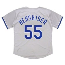 Orel Hershiser 1990 Los Angeles Dodgers Grey Road Jersey Men's (S-3XL)