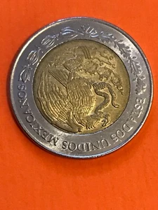 2010 2$ Bi-Metallic estados Unidos Mexicanos Peso - Picture 1 of 2