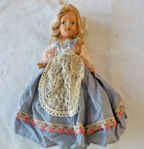 Composition Doll Dutch Girl 11 In Vintage - Picture 1 of 8